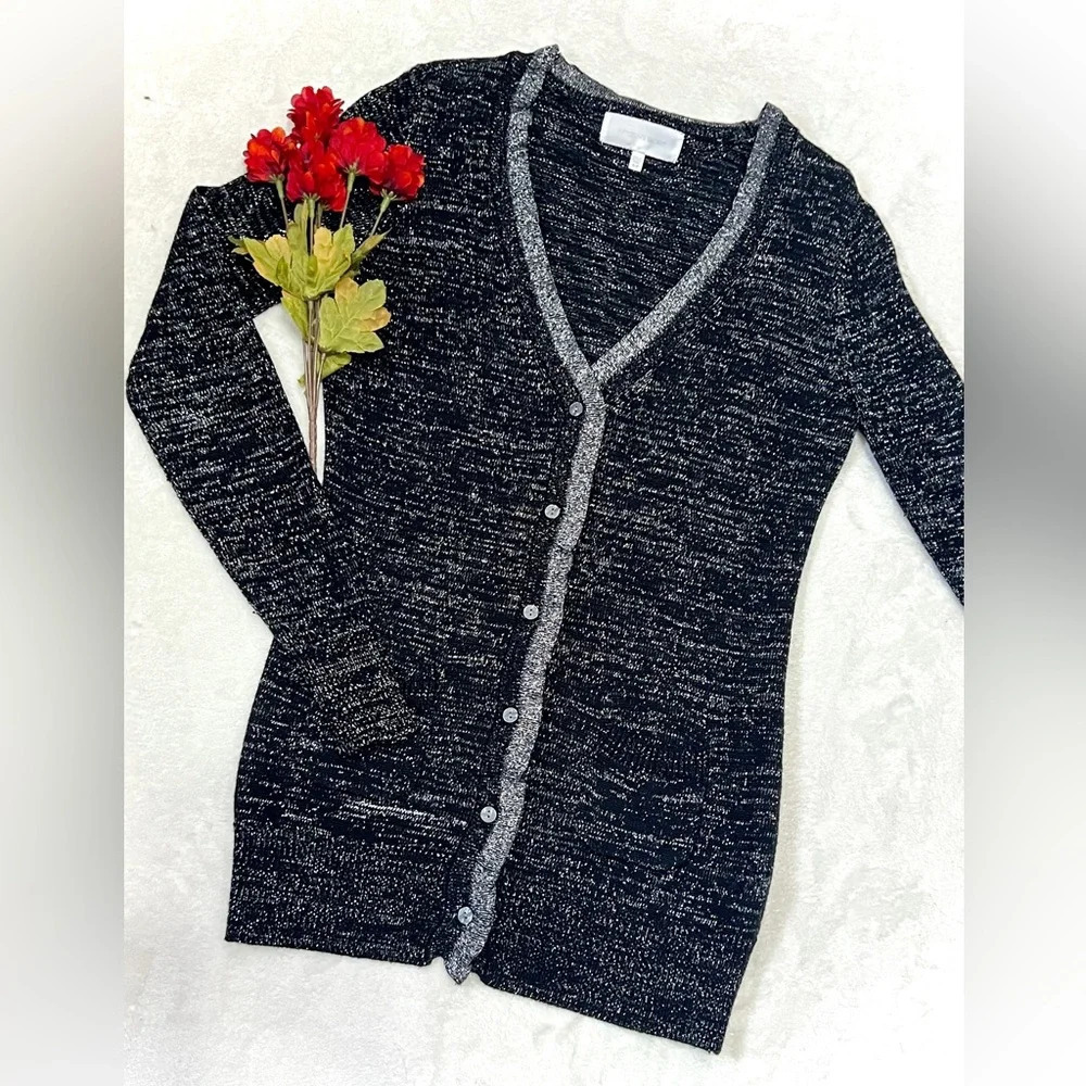 Victoria’s Secret Metallic Cashmere Blend Cardigan - Small